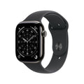 Apple Watch Series 11 Slate Titanium Case with Black Sport Band - Oraxxi