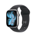 Apple Watch Series 11 Space Grey Aluminium Case with Black Sport Band - Oraxxi
