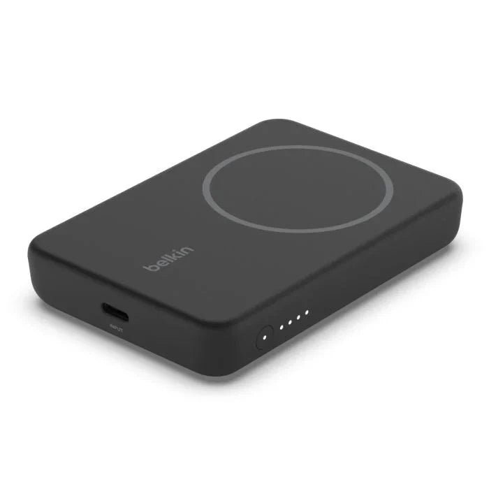 Belkin 5K Magnetic Wireless 5000mAh Power Bank + Kick Stand - Black - Oraxxi