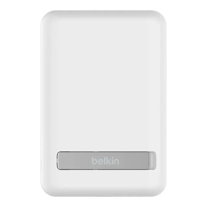Belkin 5K Magnetic Wireless 5000mAh Power Bank + Kick Stand - White - Oraxxi