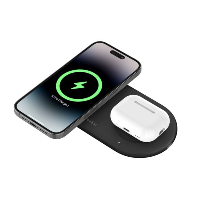 Belkin BoostCharge Pro 2 - in - 1 Wireless Charger - Black - Oraxxi